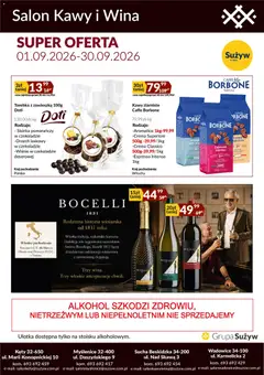 Pogląd oferty "Sużyw gazetka - Salon kawy i wina" - ważna od 01.09.2026