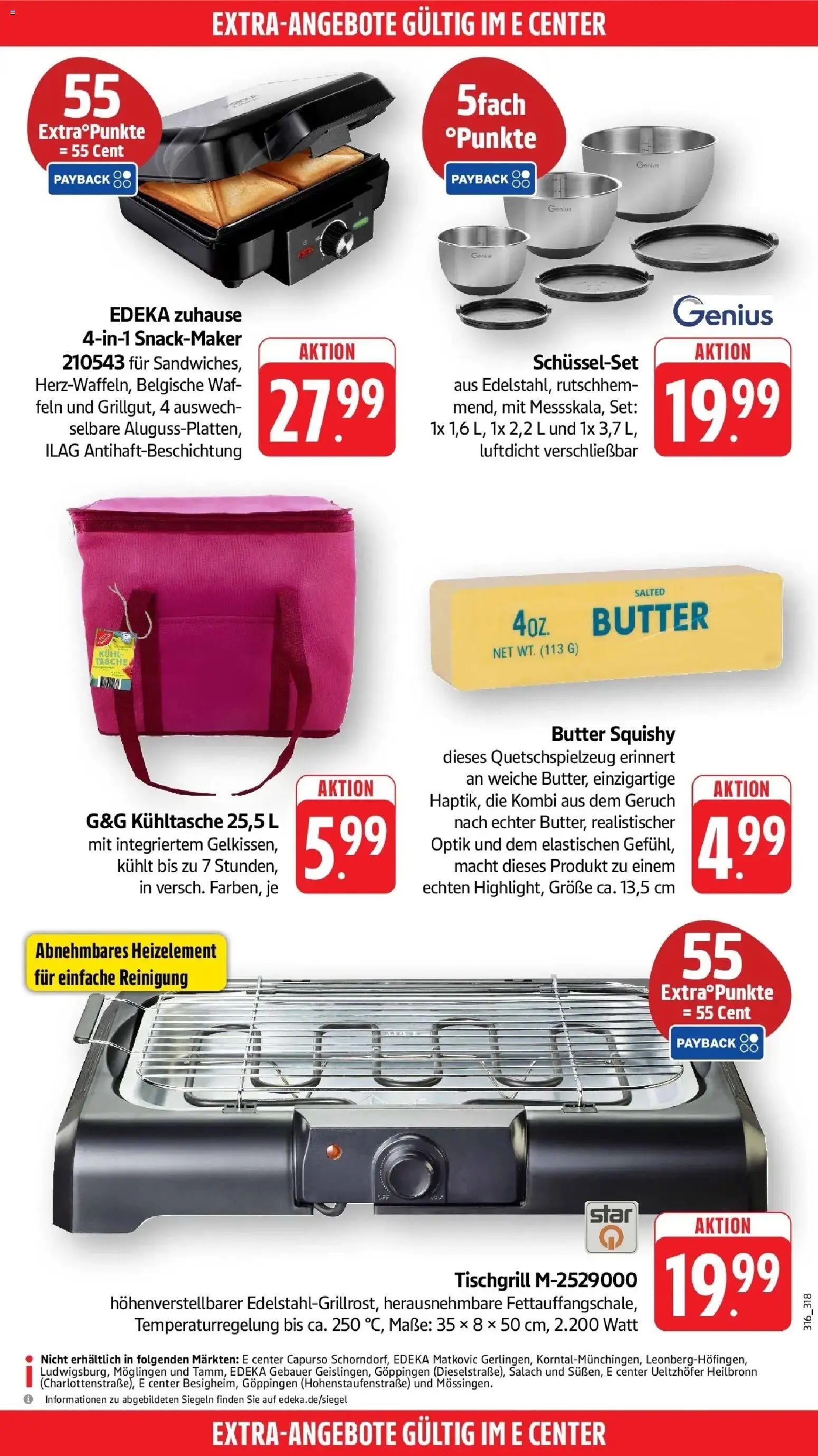 Edeka Prospekt Schorndorf – gültig ab 13.07.2026 | Seite: 52 | Produkte: Tasche, Butter