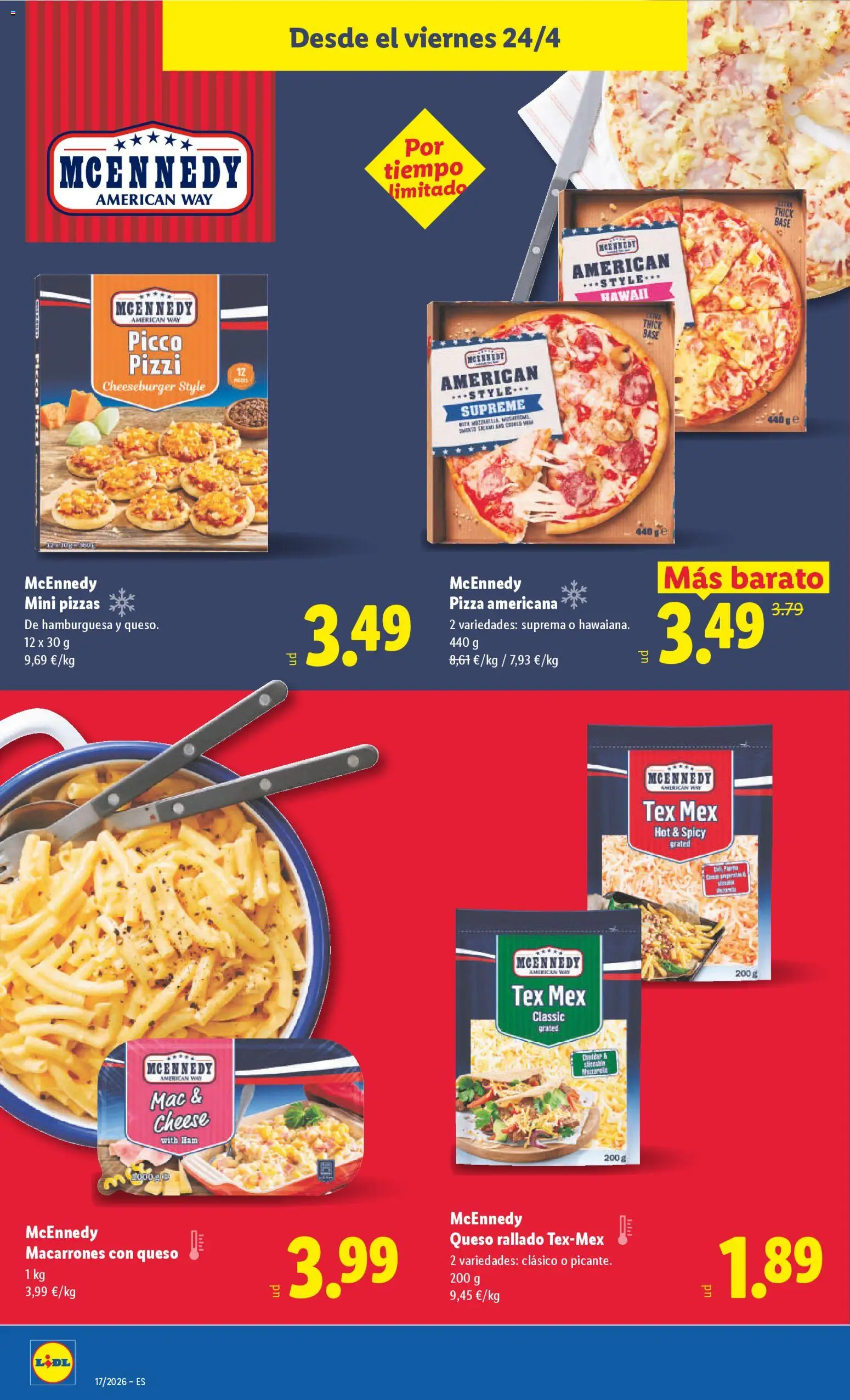 Lidl folleto │ válido desde el 20.04.2026 | Página: 30 | Productos: Queso, Pizza, Mac, Σοκολατούχο γάλα