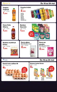 Hmarket - Prévisualisation de Hmarket catalogue valide à partir de 18.05.2026 | Page: 3 | Produits: Sucre glace, Poudre, Coca cola, Ananas