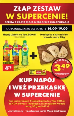 Pogląd oferty "Biedronka gazetka od poniedziałku" - ważna od 14.09.2026 | Strona: 97 | Produkty: Karta, Ice Tea