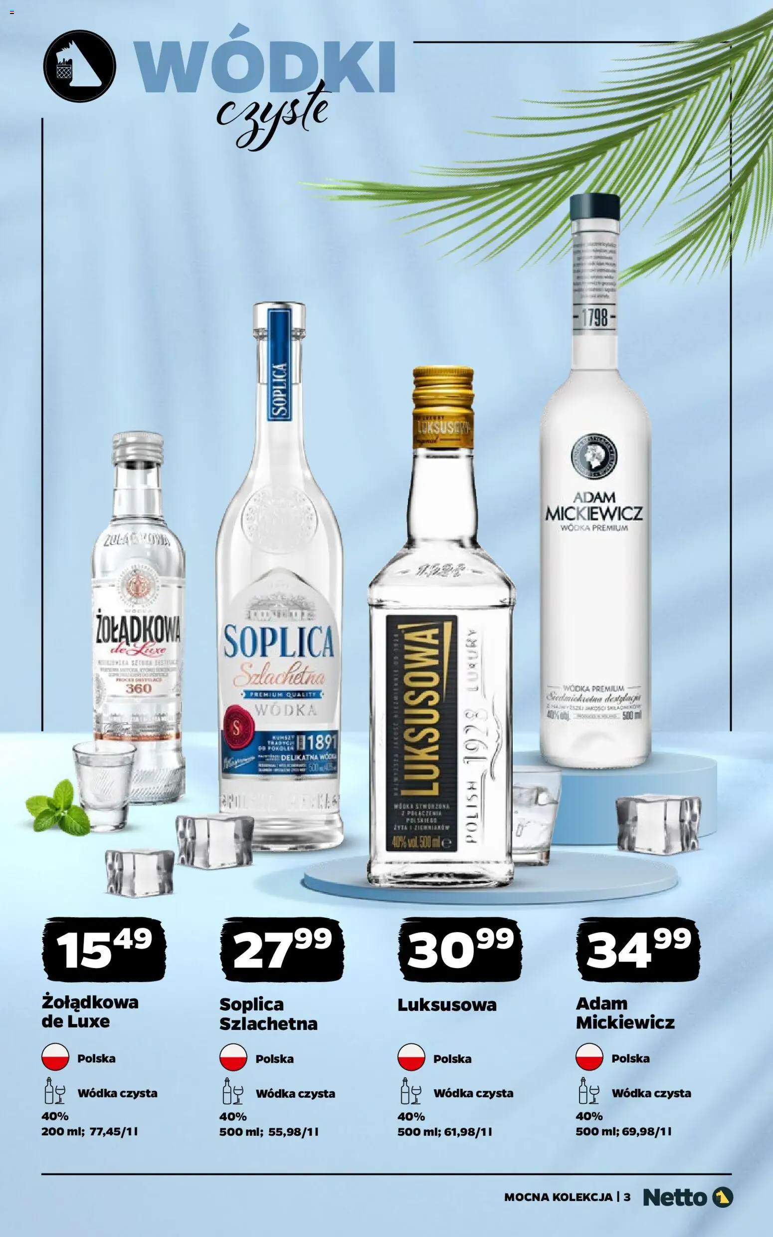 Netto gazetka - Mocna Kolekcja od 06.07.2026 | Strona: 3 | Produkty: Vodka, Wódka