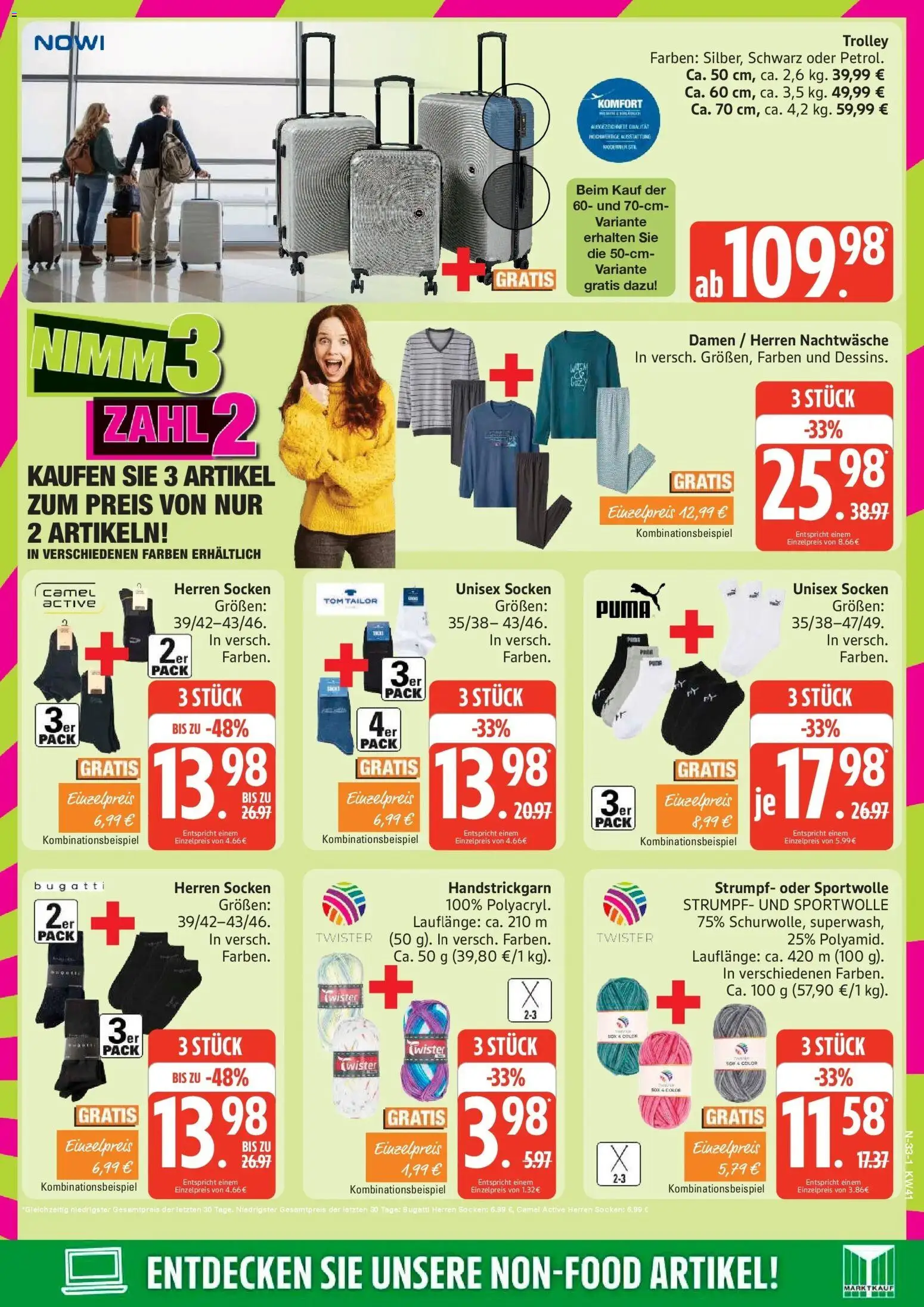 Marktkauf Prospekt Buxtehude (ab 05.10.2026) » Angebote online | Seite: 33 | Produkte: Socken