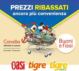 Anteprima del volantino Tigre volantino Prezzi Ribassati valido a partire dal 08/10/2026