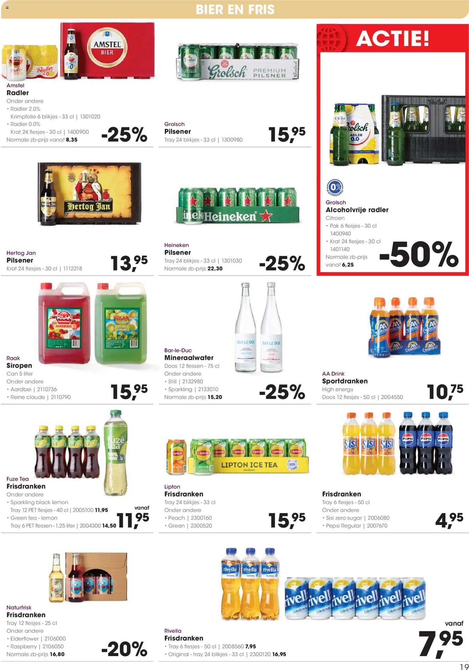 {H1} | Pagina: 19 | Producten: Citroen, Aardbeien, Radler, Ice Tea
