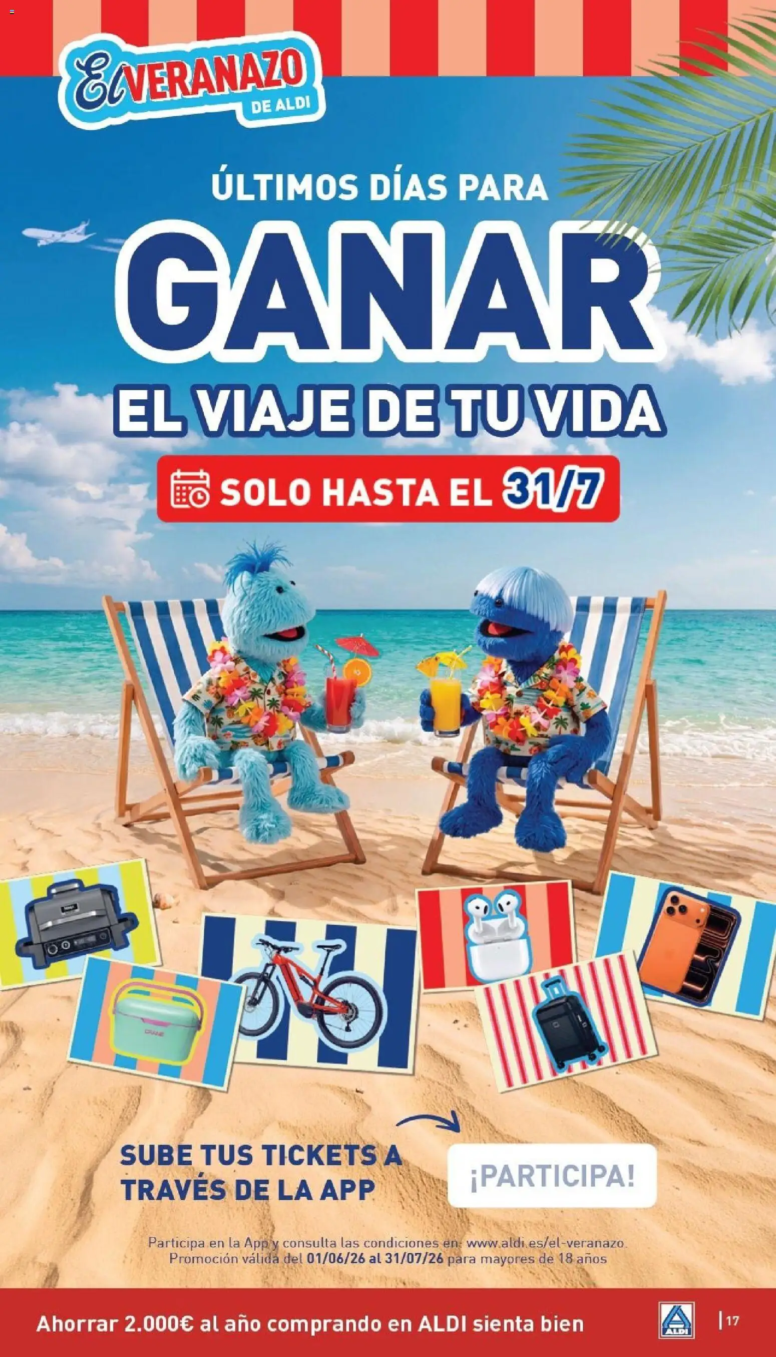 Aldi folleto Canarias │ válido desde el 27/07/2026 | Página: 17 | Productos: Bicicleta, Bicicleta eléctrica, Smartphone, Auriculares