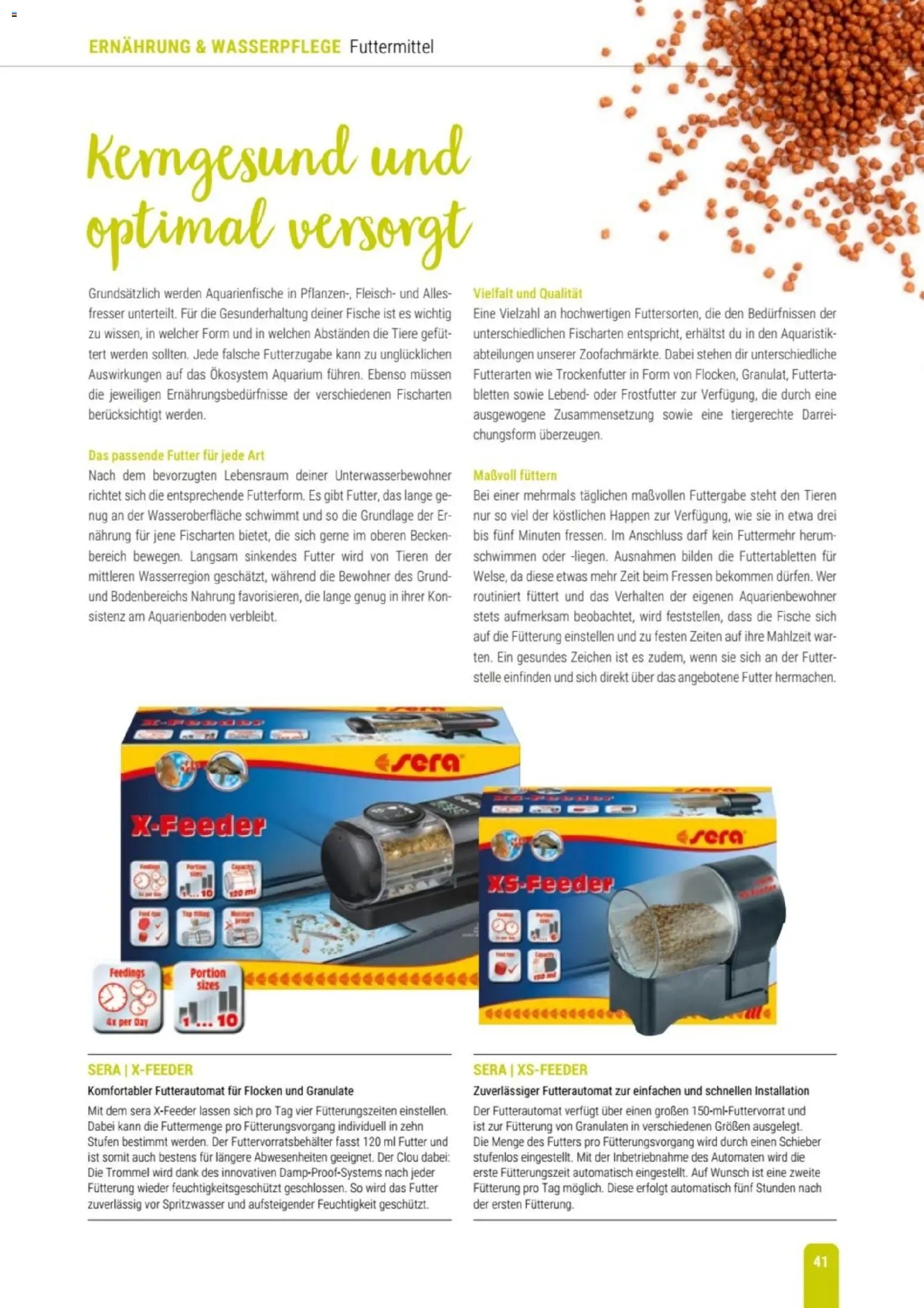 zookauf Themenkatalog Aqua – gültig ab 01.10.2026 | Seite: 41 | Produkte: Fleisch, Flocken