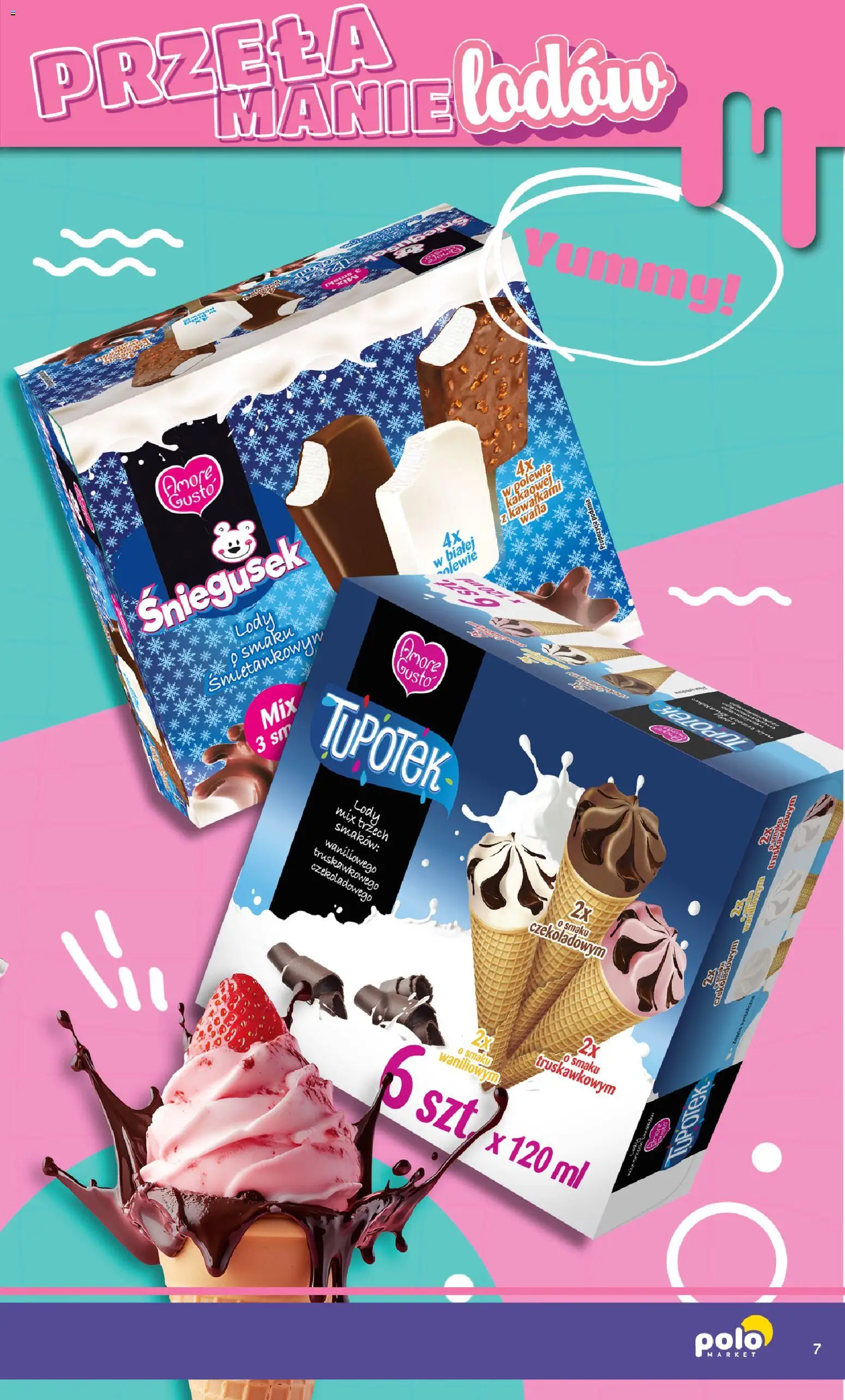 POLOmarket gazetka - Przełamanie Lodów od 30.04.2026 | Strona: 7 | Produkty: Lody