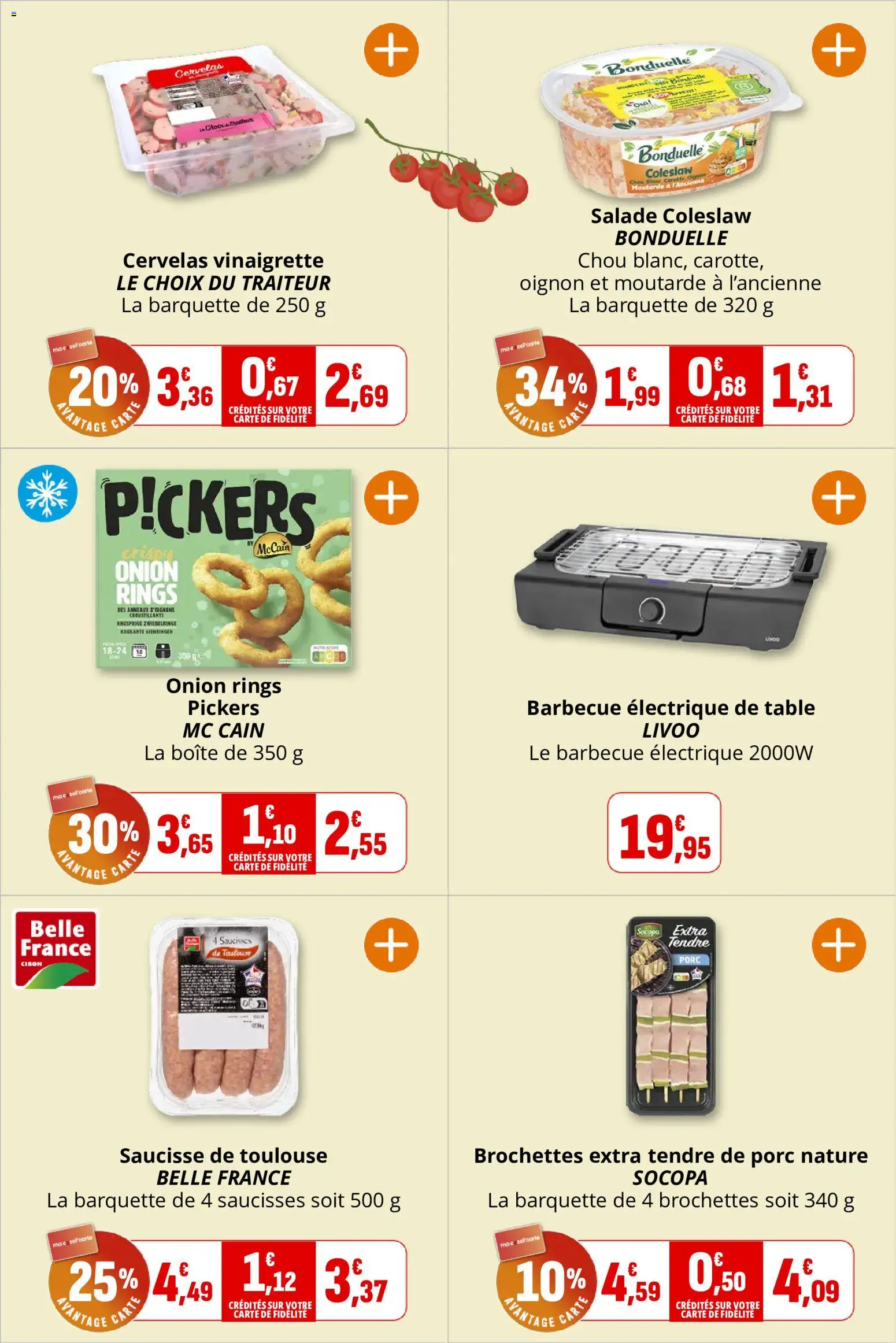 {H1} | Page: 11 | Produits: Salade, Oignon, Moutarde, Saucisse