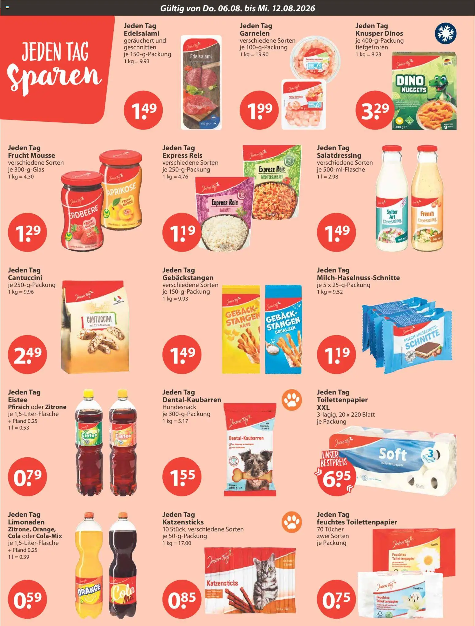 V-Markt Angebote – gültig ab 06.08.2026 | Seite: 12 | Produkte: Dressing, Zitrone, Pfirsich, Toilettenpapier
