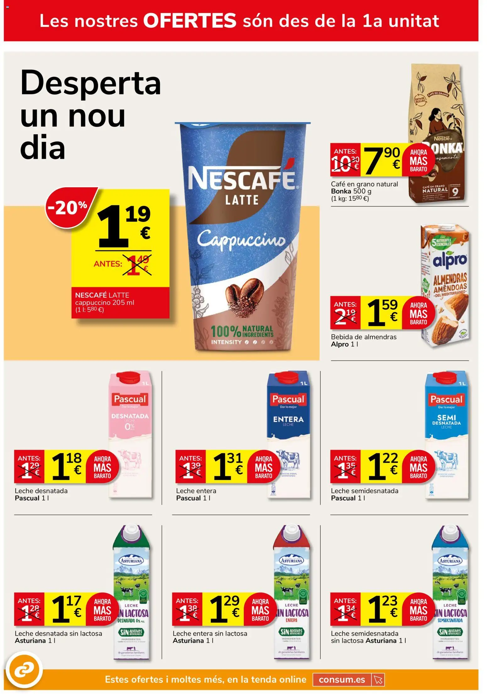 Consum folleto │ válido desde el 24/09/2026 | Página: 2 | Productos: Leche desnatada, Ingredientes, Leche semidesnatada, Bebida de almendras