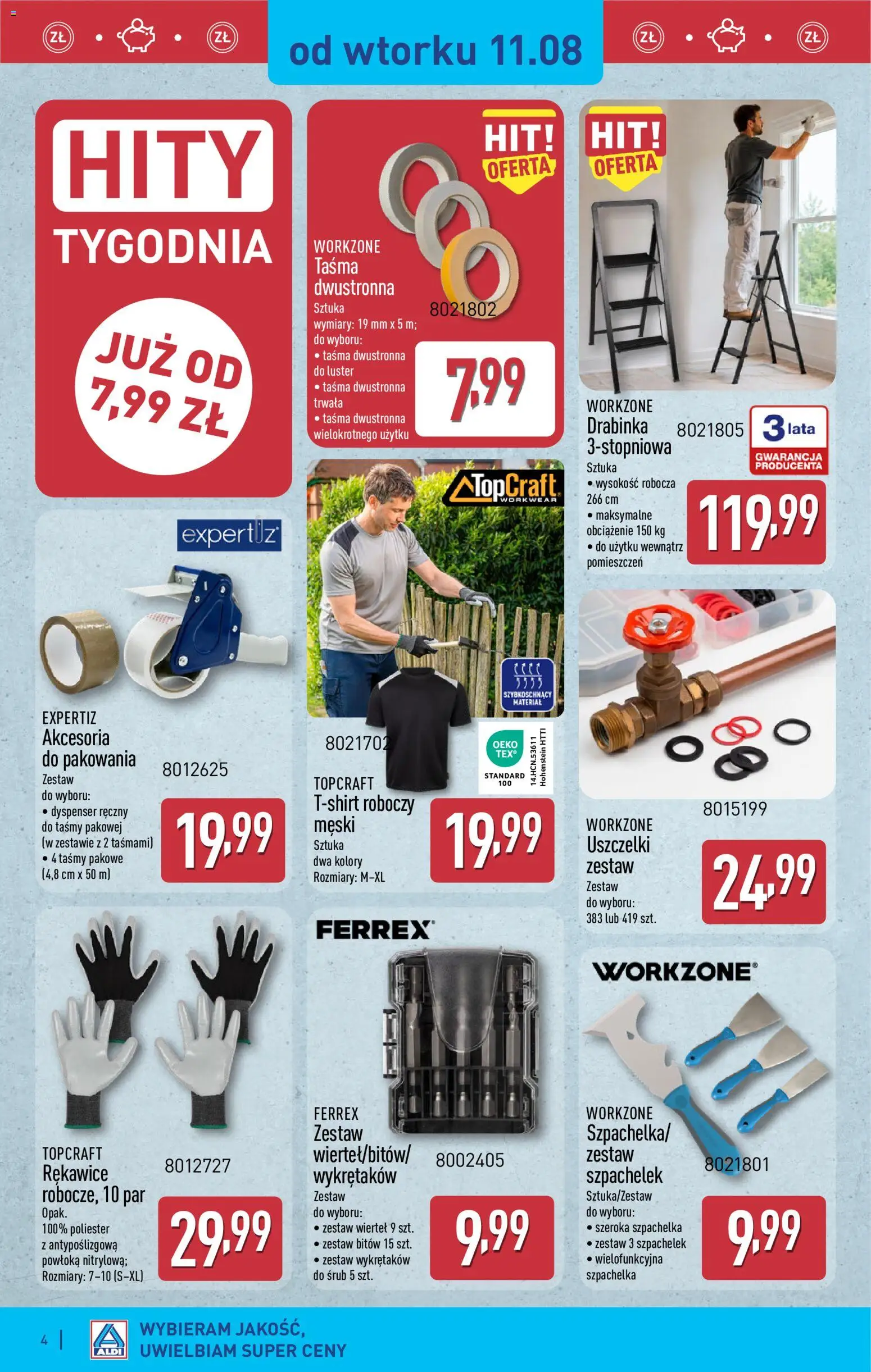 Aldi Polsko leták - Ostatnie sztuki w wybranych sklepach od 11.08.2026 | Strana: 4