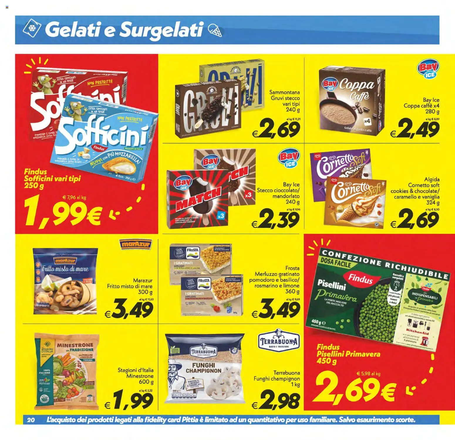 Volantino SuperConveniente del 22/09/2026 | Pagina: 20 | Prodotti: Caffè, Panna, Mozzarella, Funghi