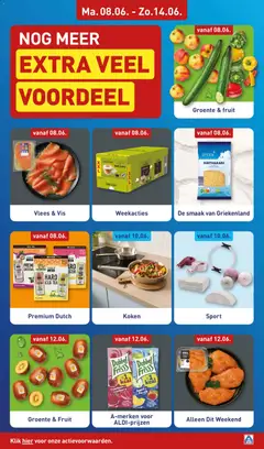 Aldi folder week 24 - Voorbeeld van een folder van Aldi, geldig van 08.06.2026 | Pagina: 3 | Producten: Vis, Fruit, Appel, Cappuccino