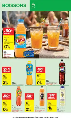 Carrefour - Prévisualisation de Soda PEPSI, Citron, Cerise ou Mangue, 1,5 L. valide à partir de 07/07/2026 | Page: 33 | Produits: Citron vert, Orange, Digestif, Ananas