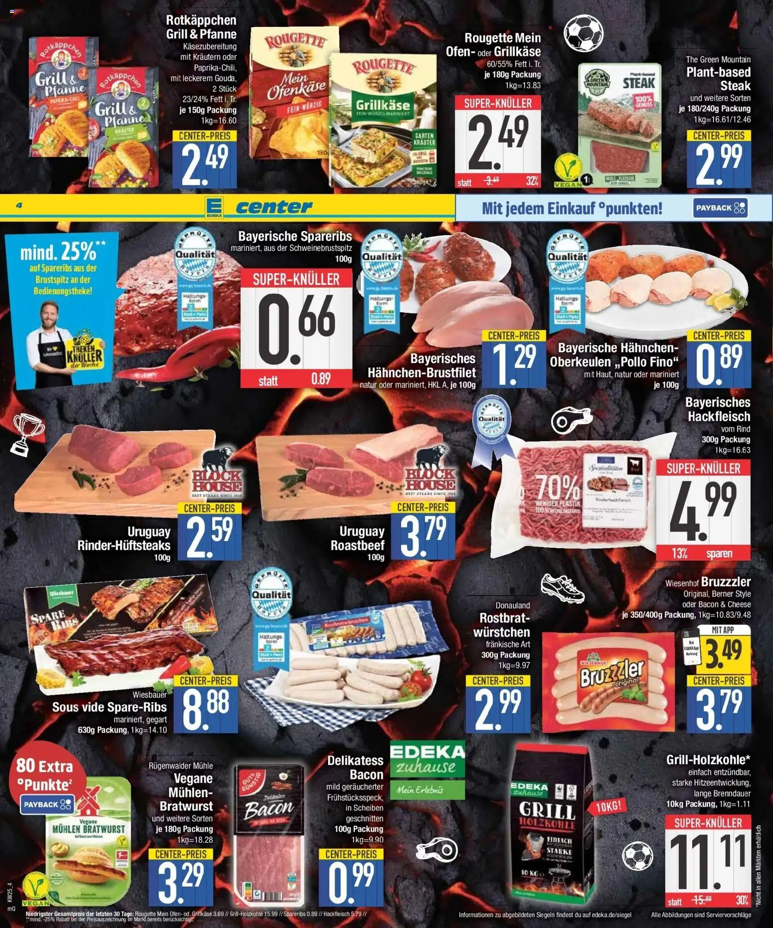 E center Prospekt Ottobrunn – gültig ab 15.06.2026 | Seite: 4 | Produkte: Grill, Rotkäppchen, Steak, Hackfleisch