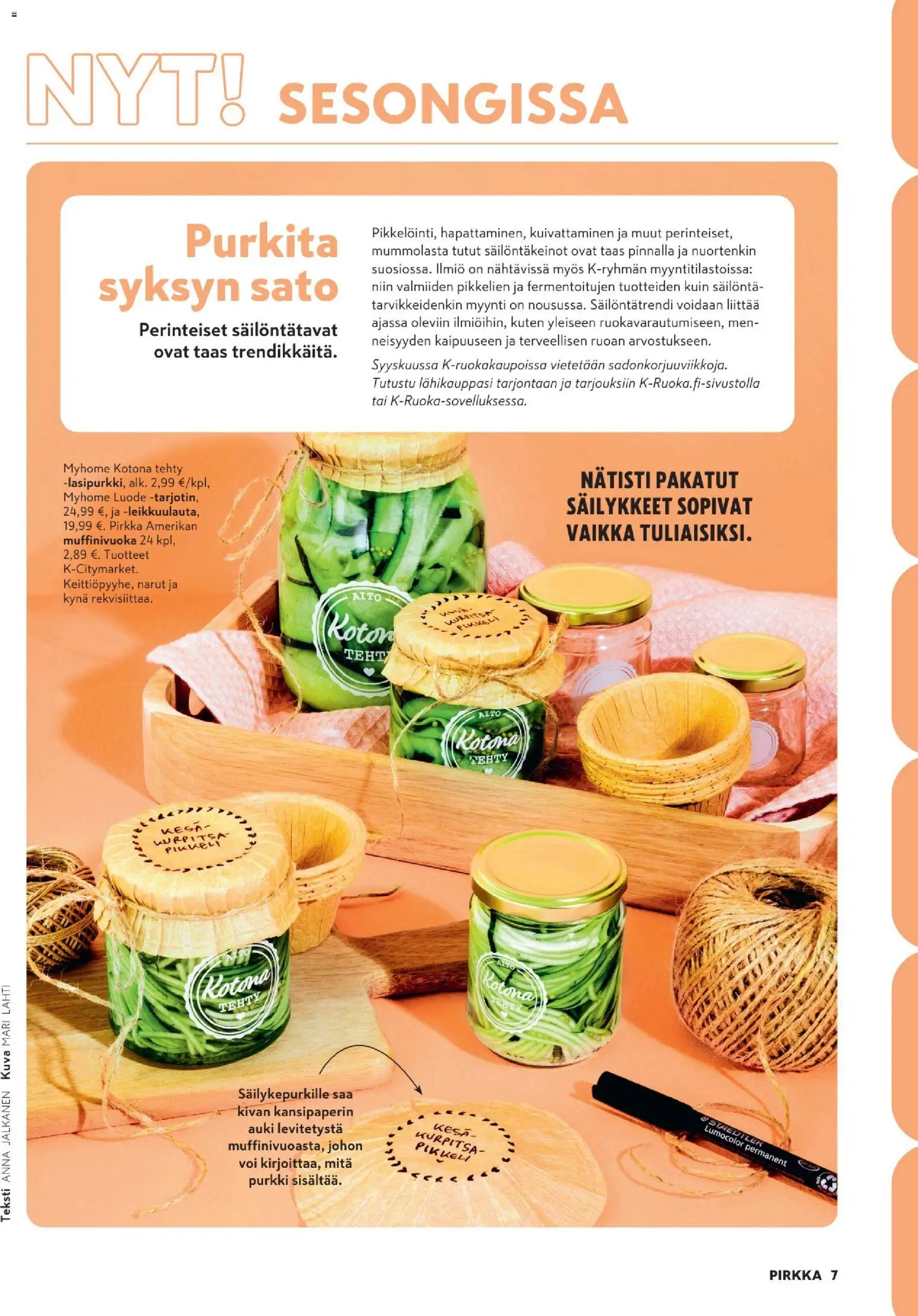 K-Market - Pirkka 9/2026 – voimassa 26/08/2026 alkaen | Sivu: 7