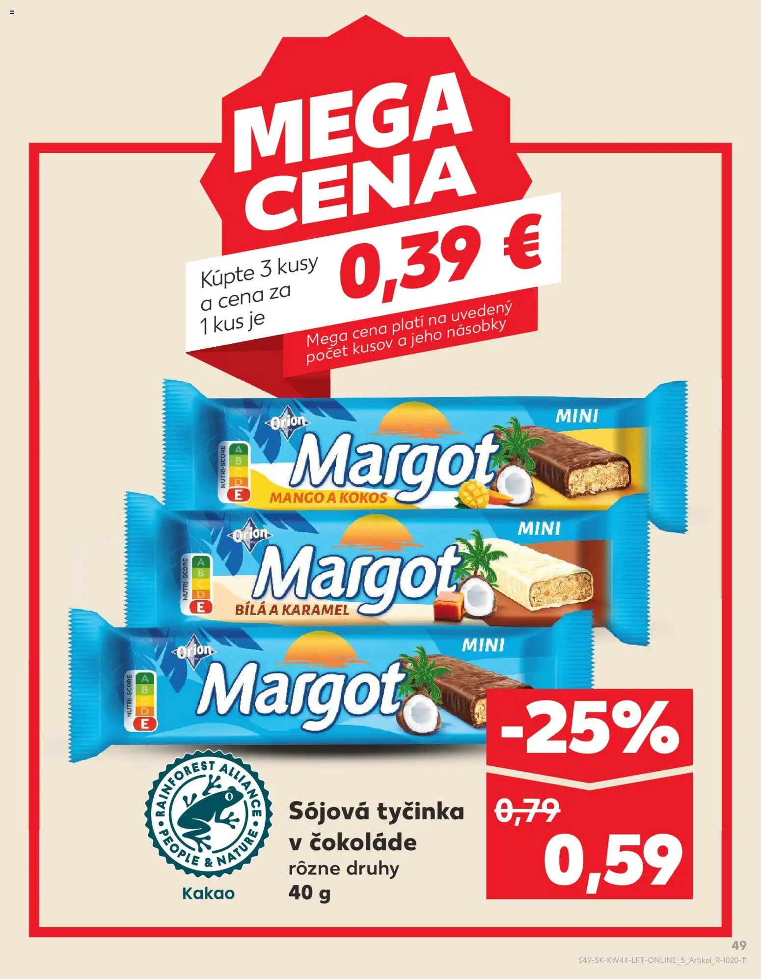 Nové Kaufland akcie – leták je platný od 30.10.2025 | Strana: 49 | Produkty: Mango, Kakao