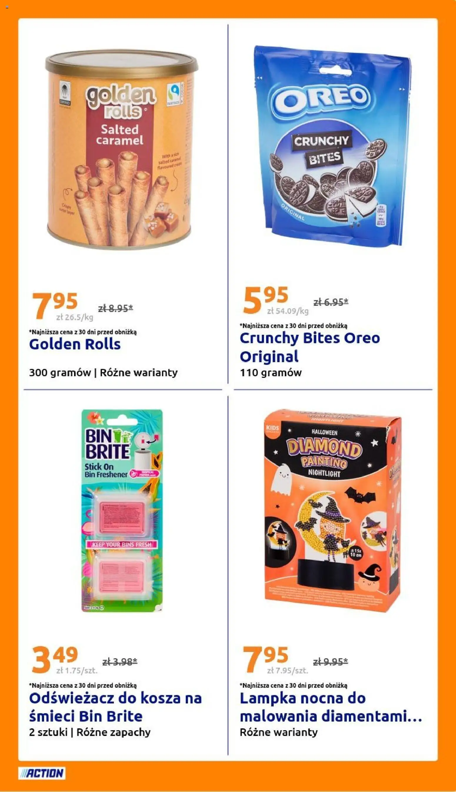 Action gazetka od 28.10.2026 | Strona: 31 | Produkty: Odświeżacz, Oreo, Lampka nocna