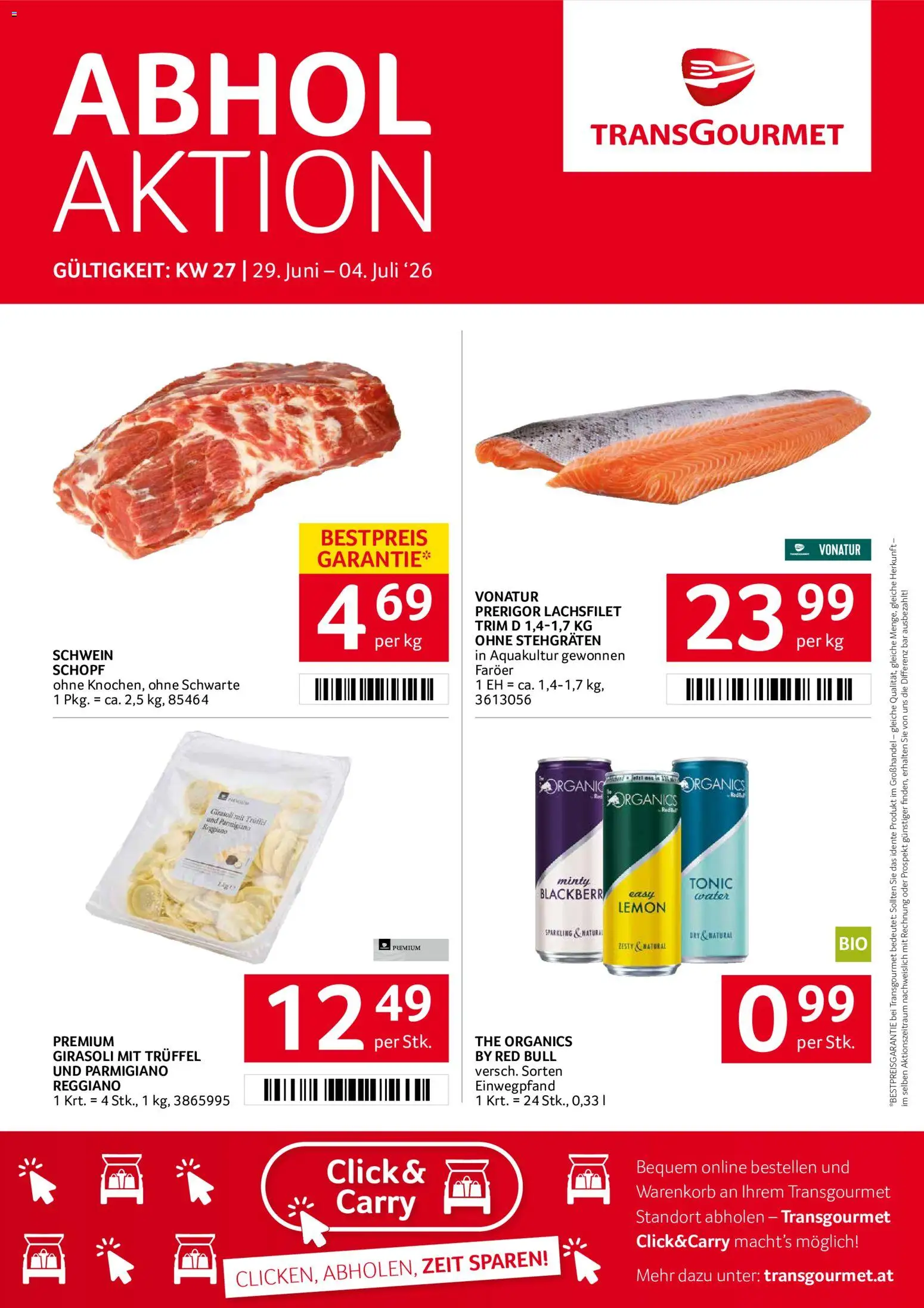 Transgourmet Flugblatt gültig ab 29.06.2026 | Seite: 1