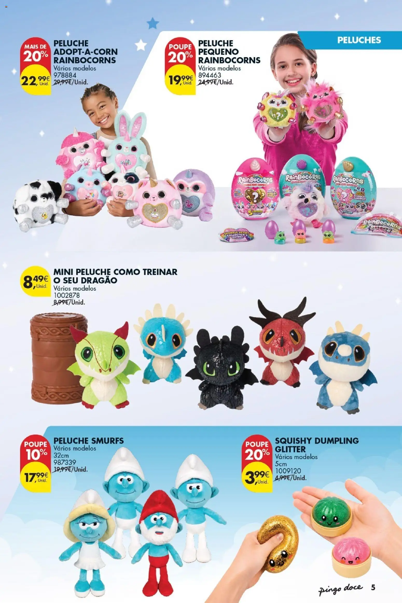 Pingo Doce Folheto Bazar Dia da Criança │ válido de 19.05.2026 | Página: 5 | Produtos: Peluches