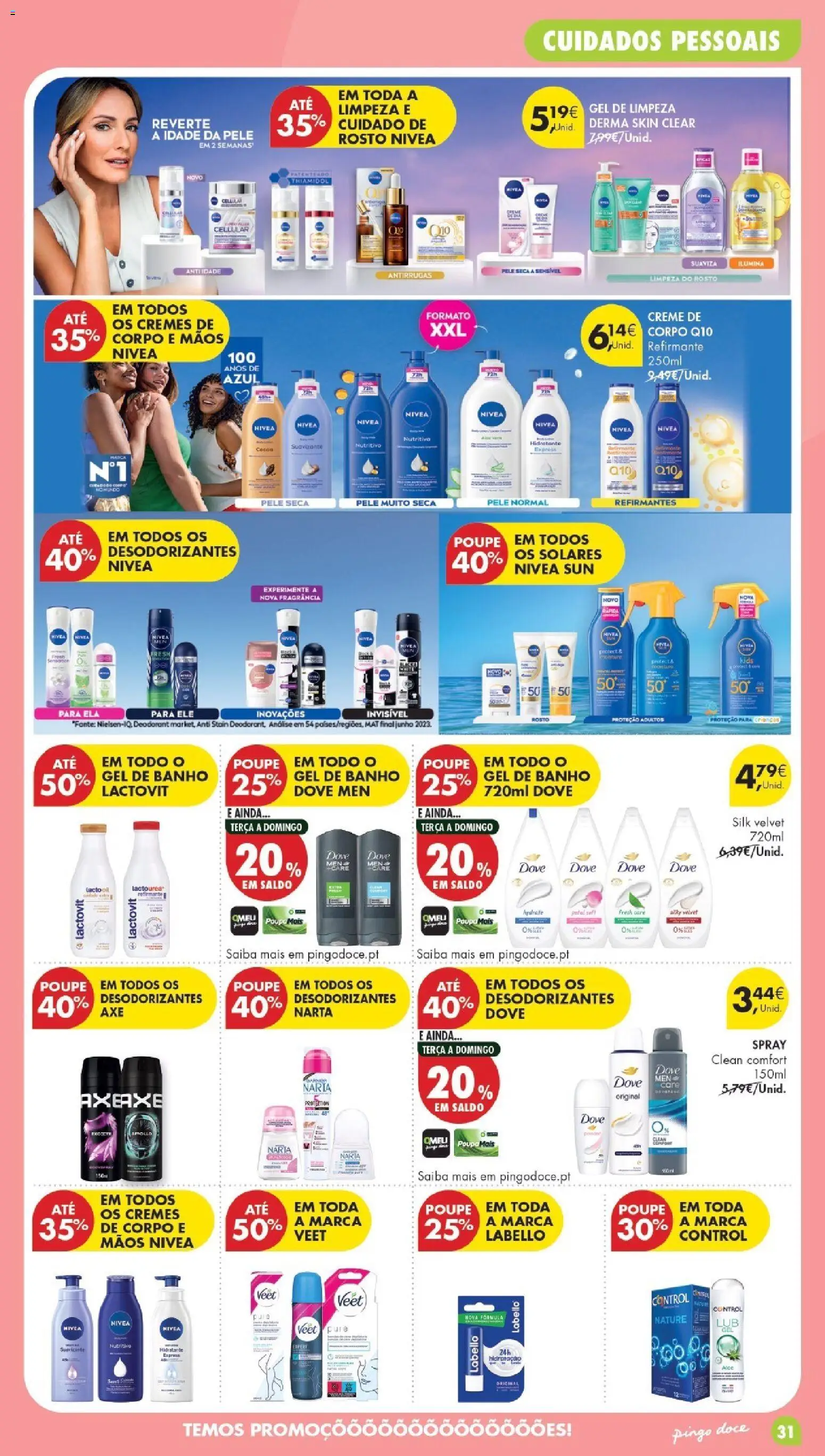 Pingo Doce Poupe Esta Semana Madeira │ válido de 05.05.2026 | Página: 31 | Produtos: Creme de corpo, Fragrância, Gel de banho, Banho