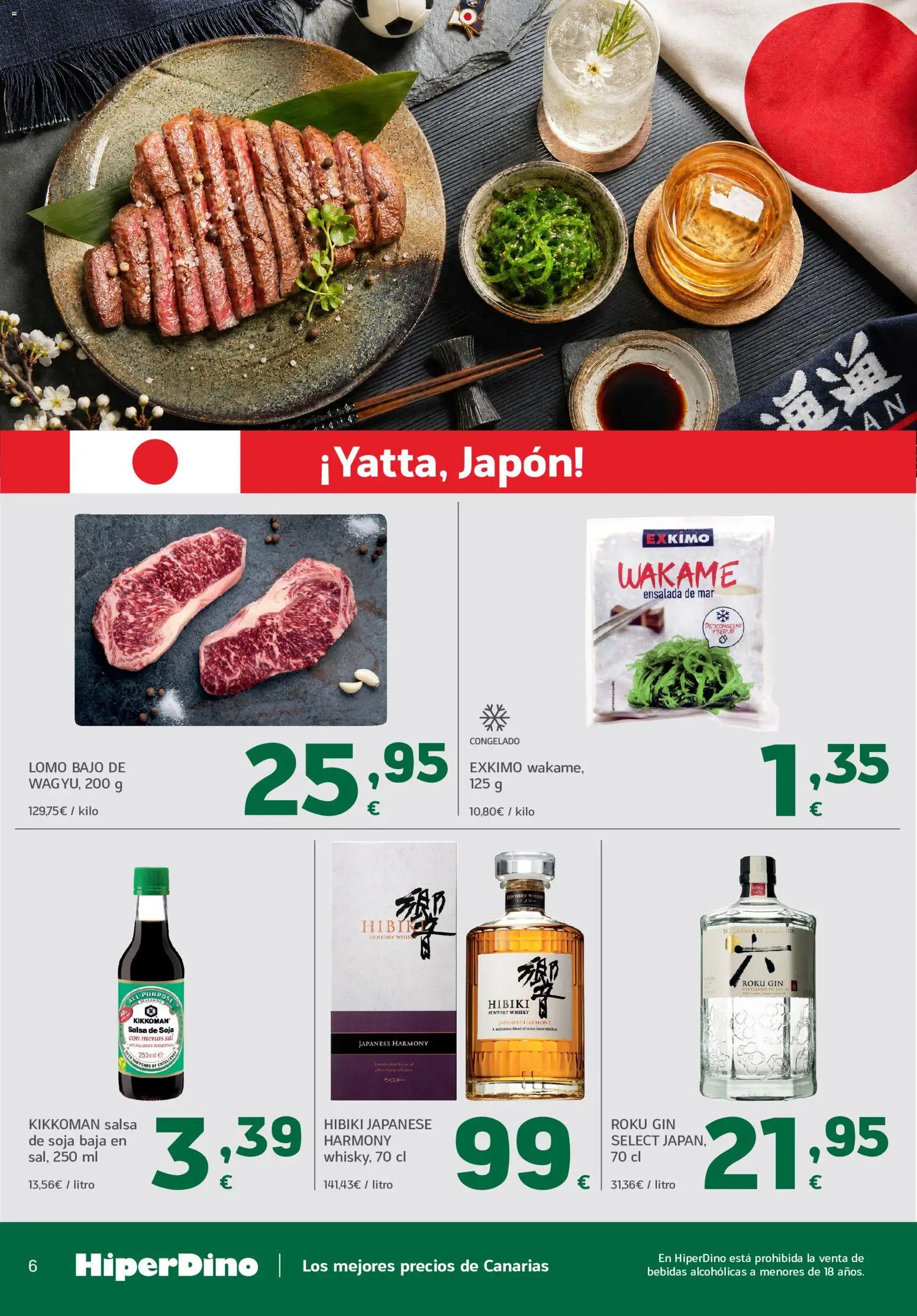 HiperDino folleto │ válido desde el 09.06.2026 | Página: 6 | Productos: Whisky, Ensalada