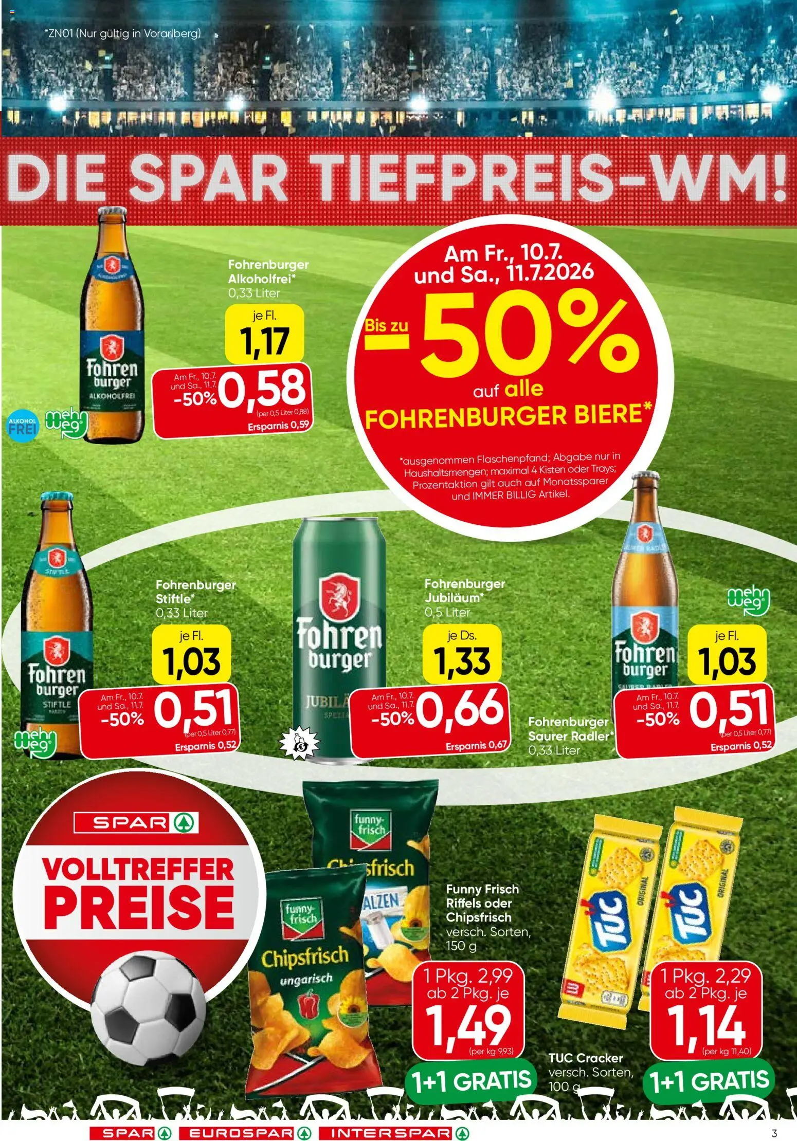 Spar Flugblatt - Vorarlberg gültig ab 09.07.2026 | Seite: 3