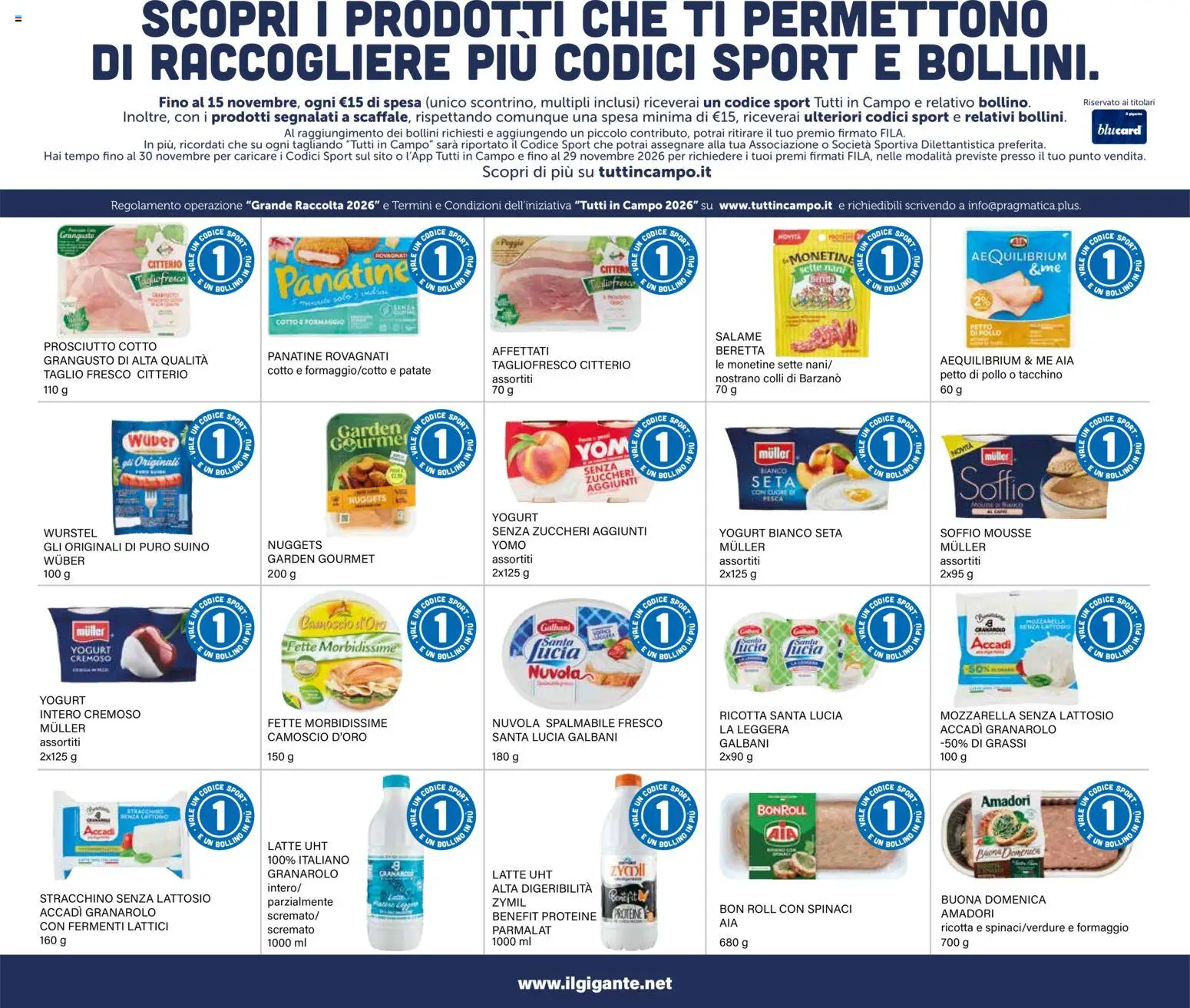 Volantino Il Gigante del 21/09/2026 | Pagina: 35 | Prodotti: Prosciutto Cotto, Nuggets, Pesca, Spinaci