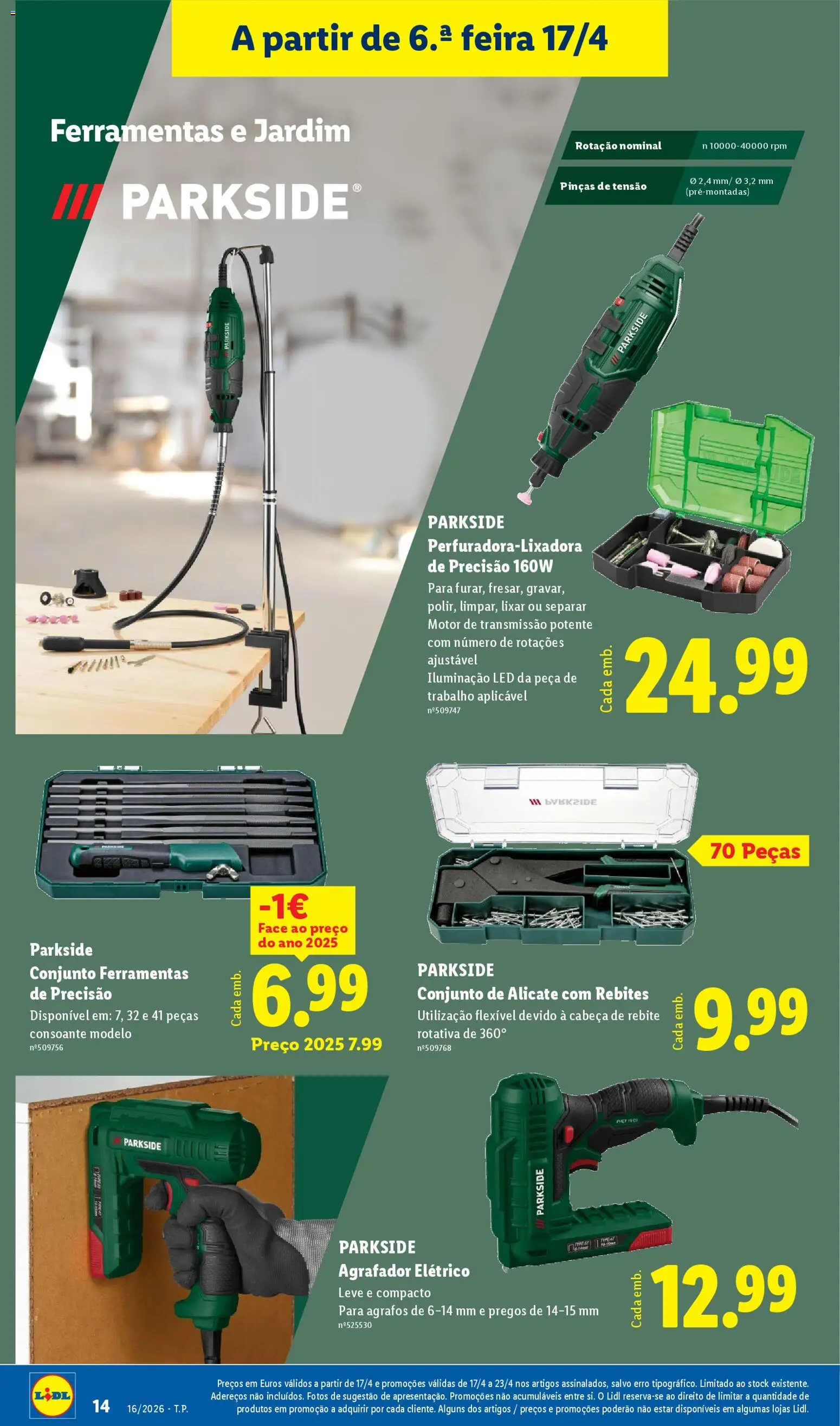Lidl Novidades │ válido de 13.04.2026 | Página: 14 | Produtos: Alicate, Ferramentas