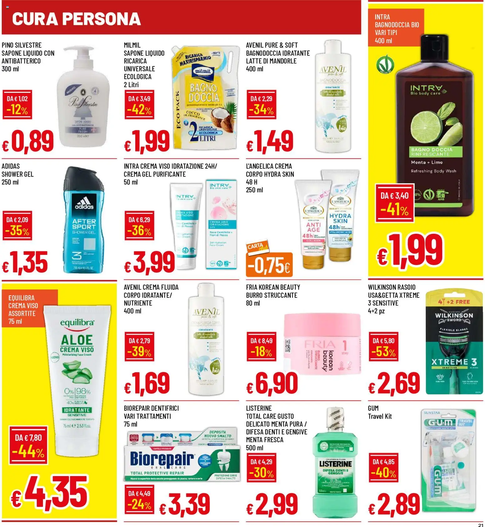 Volantino Galassia del 17/08/2026 | Pagina: 21 | Prodotti: Rasoio, Latte, Lime, Bagno