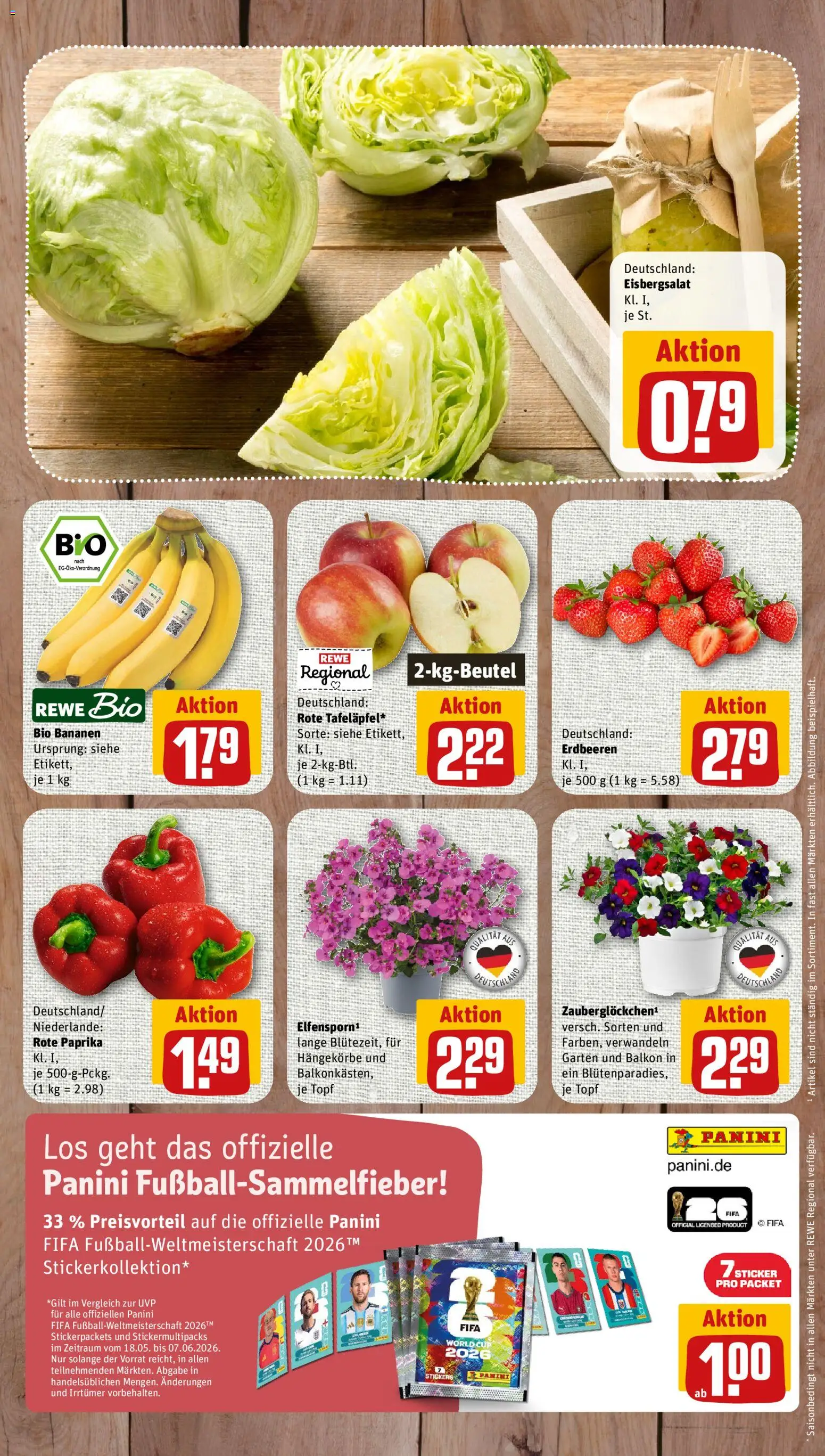 Nahkauf Prospekt – gültig ab 25.05.2026 | Seite: 3 | Produkte: Bananen, Eisbergsalat, Paprika, Erdbeeren