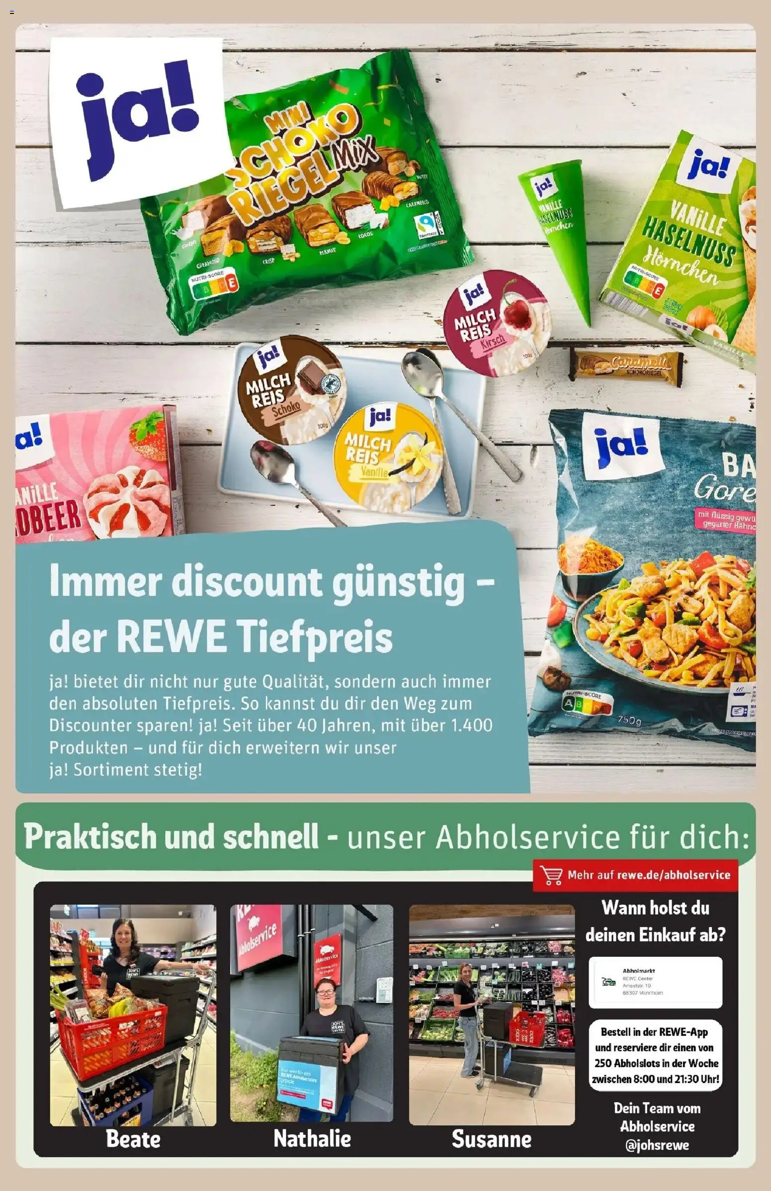 REWE Prospekt ab 03.08.2026 zum Blättern » Angebote | Seite: 25 | Produkte: Milch, Vanille, Reis, Uhr