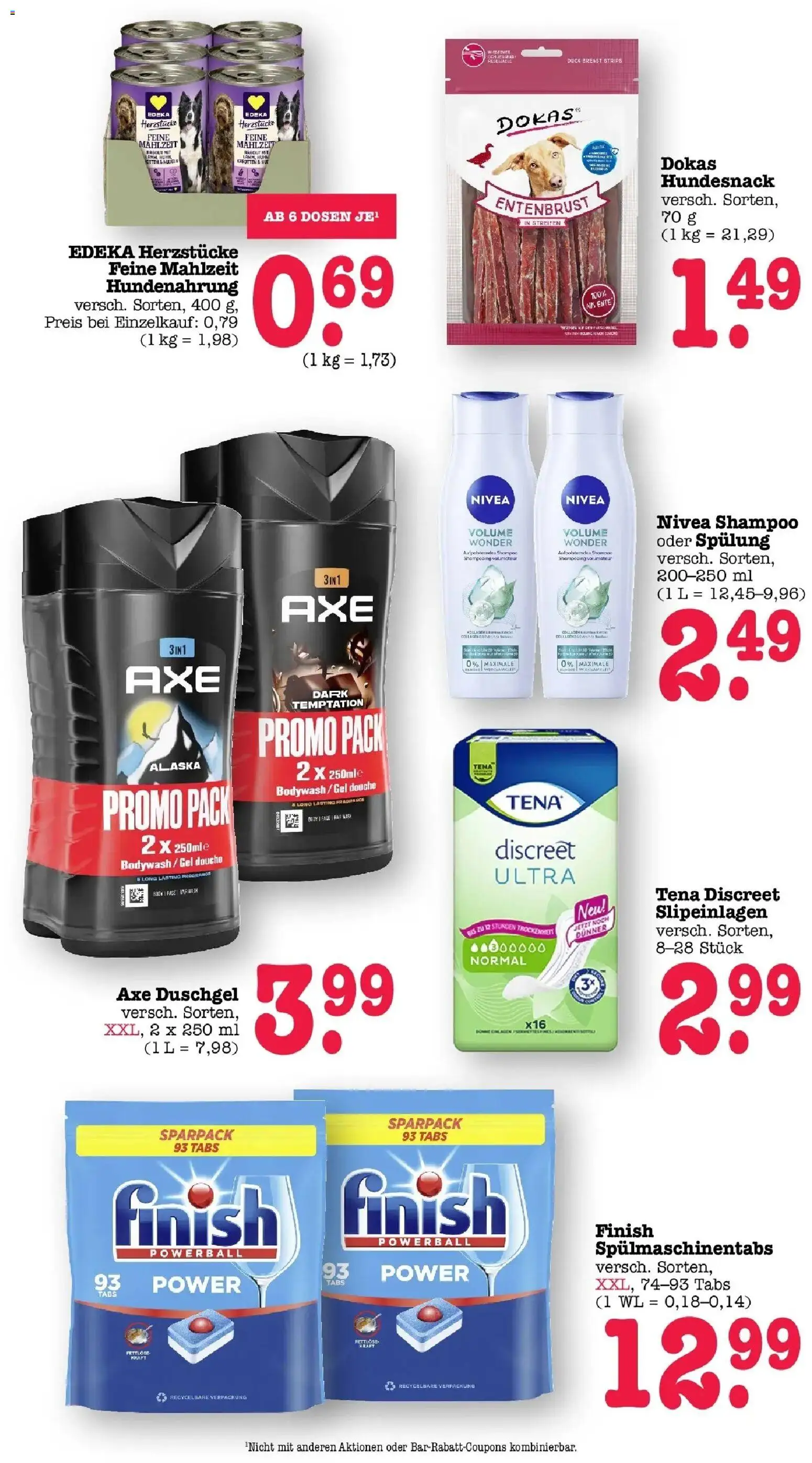 E center - E center: Wochenangebote – gültig ab 28.06.2026 | Seite: 54 | Produkte: Finish, Spülmaschinentabs, Axe, Ente