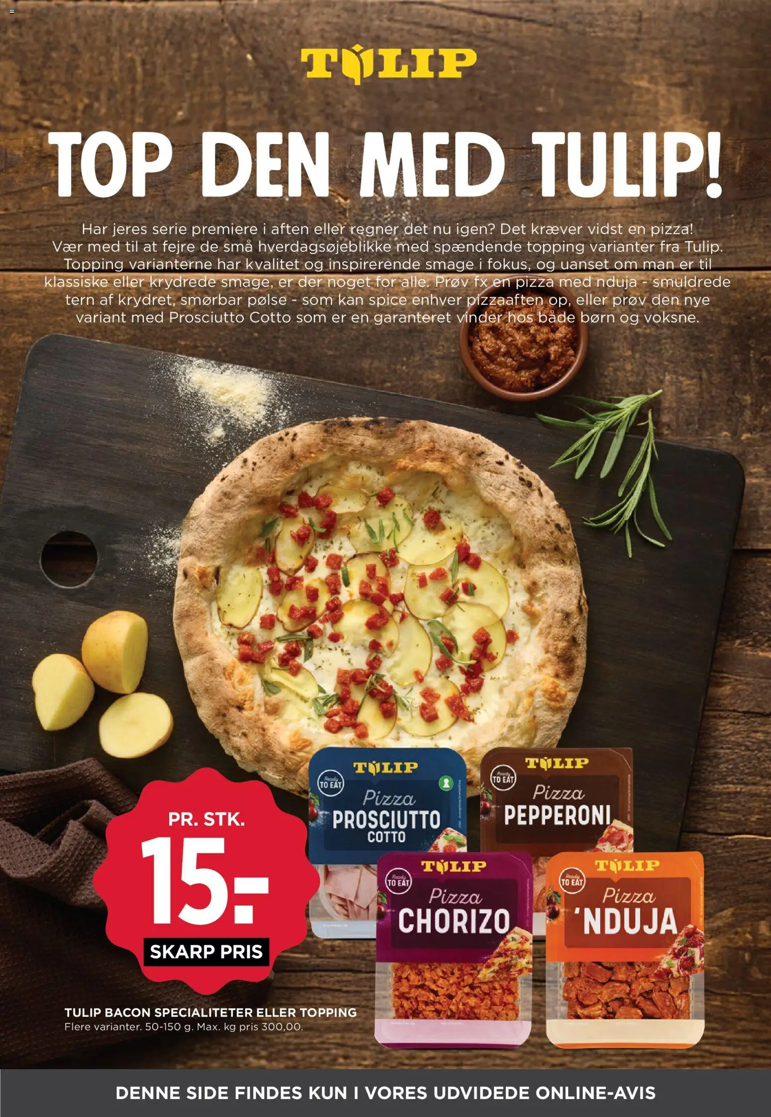 Meny tilbudsavis – gyldig fra 16/10/2026 | Side: 39 | Produkter: Pizza, Specialiteter, Bacon, Søm