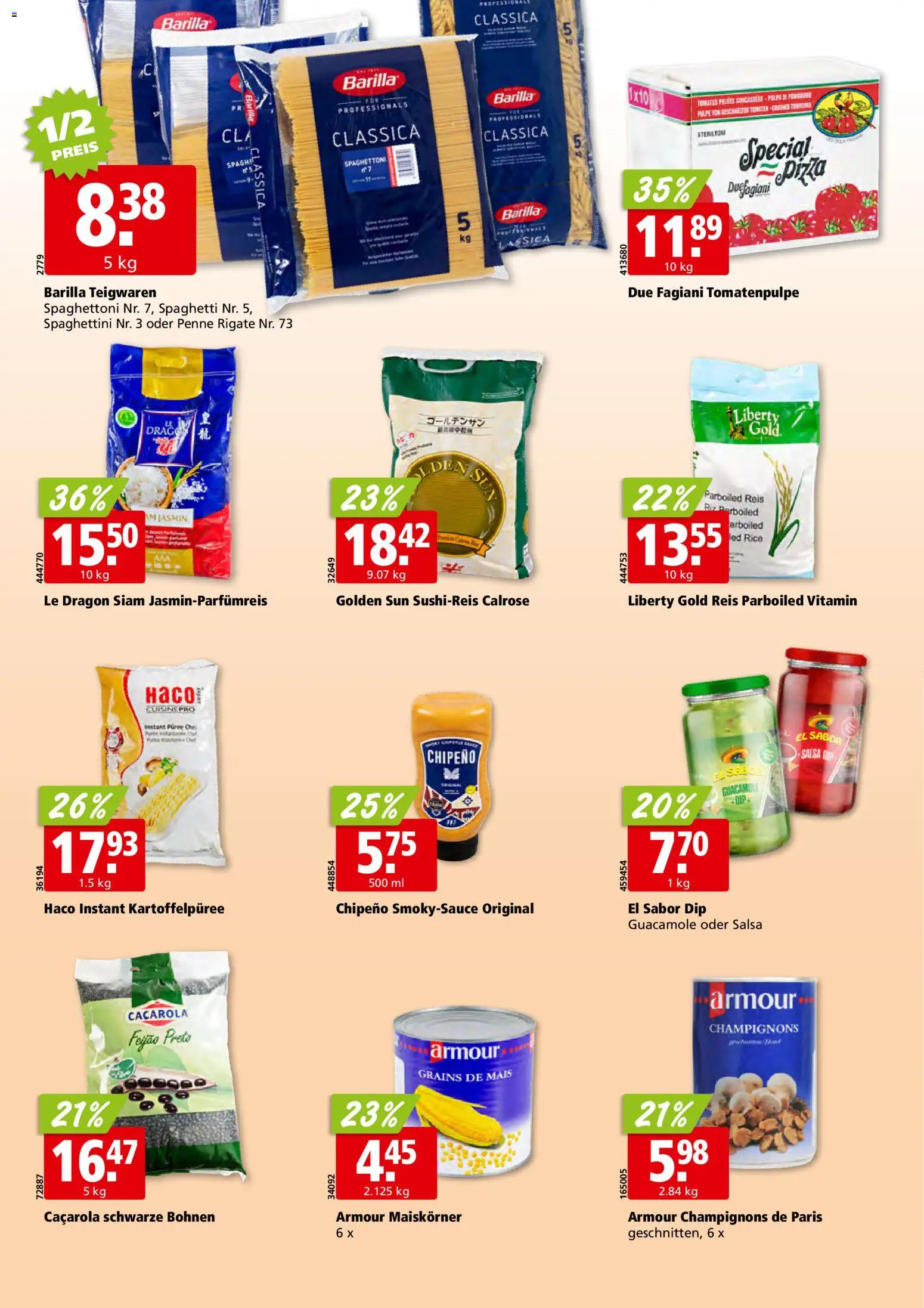 Aligro aktionen – gültig ab 10.08.2026 | Seite: 22 | Produkte: Barilla, Champignons, Pizza, Reis