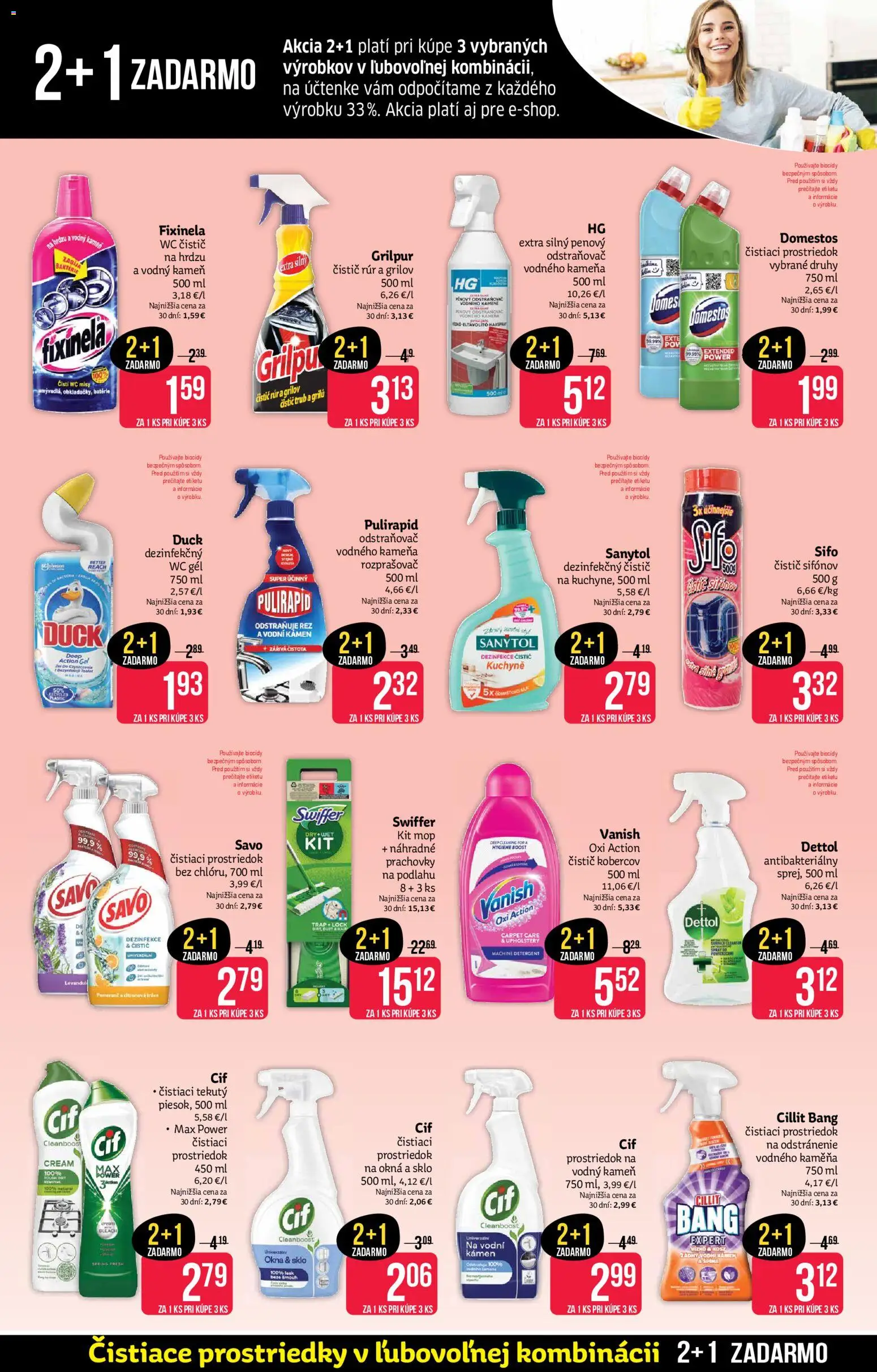 Nové Teta drogerie akcie – leták je platný od 13.04.2026 | Strana: 15 | Produkty: Mop, Vanish, Kamera, Domestos