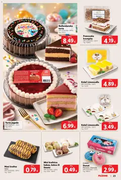 Torta jagoda, Jagoda torta - Pregled kataloga iz trgovine Plodine, vrijedi od 10.09.2026 | Stranica: 23 | Proizvodi: Limeta, Kolac, Krafna, Torta