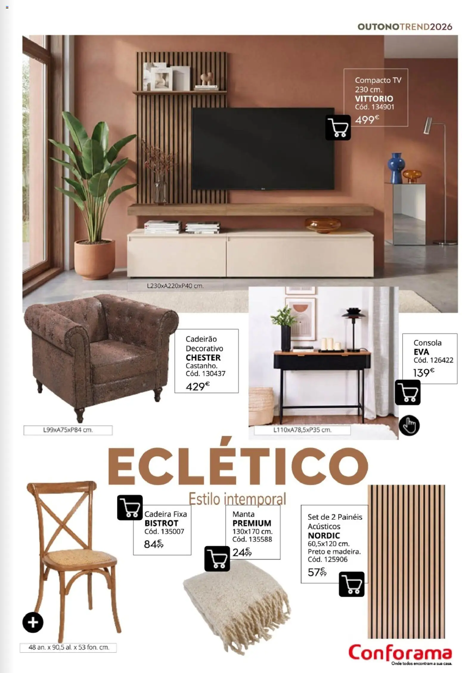 Conforama Outono Trend │ válido de 30/09/2026 | Página: 31 | Produtos: Cadeira, Manta