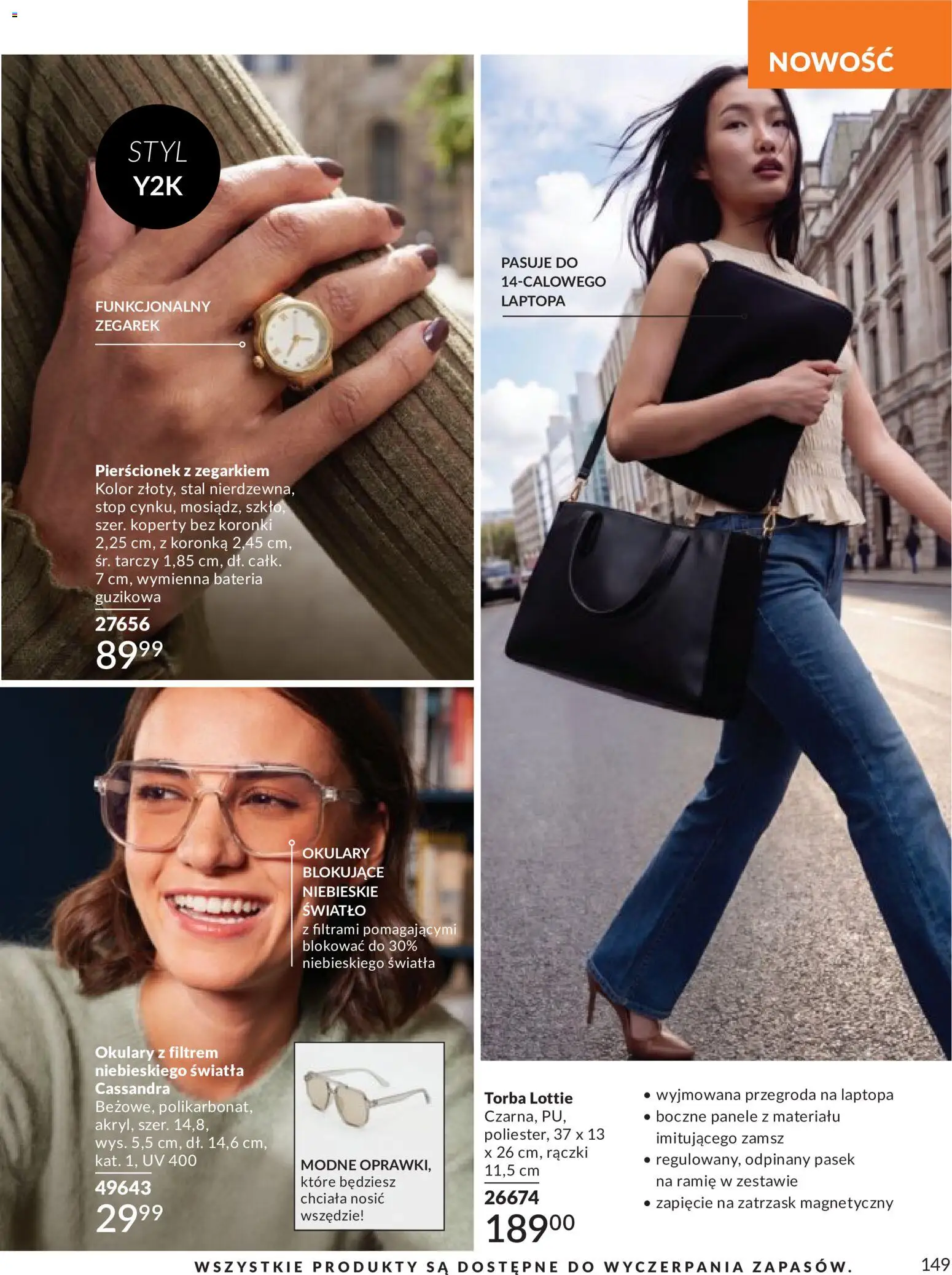 Avon Katalog 9 2026 od 01.09.2026 | Strona: 149 | Produkty: Pierścionek, Zegarek, Okulary, Pasek