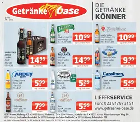 Angebote - Getränke Oase: Getränkeangebote ab 19.10.2026 gültig