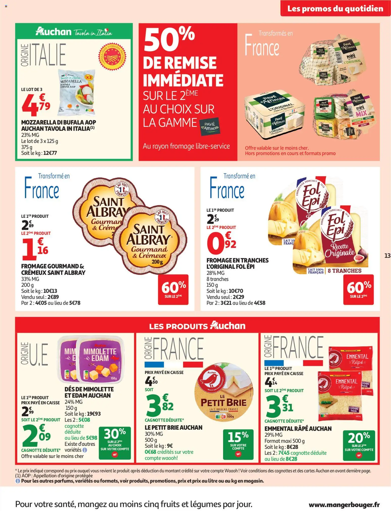 {H1} | Pagina: 13 | Producten: Brie, Mozzarella, La