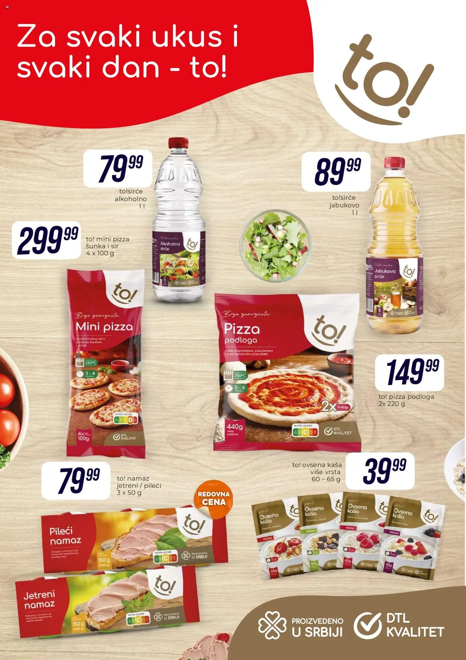 Tekijanka katalog - važi od 17.06.2026 | Strana: 2 | Proizvode: Ovsena kaša, Sirće, Šunka, Pizza šunka