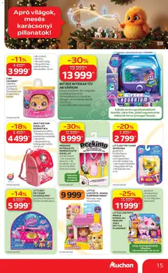 Auchan Karácsonyi ajánlataink - amely érvényes a következő dátumtól: 2026.10.22. | Oldal: 15
