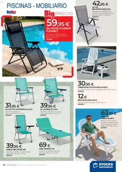 Vista previa BigMat - Jardin y Piscinas 2026 válido desde el 23.03.2026 | Página: 56 | Productos: Mesa auxiliar, Cama, Cojín, Mesa