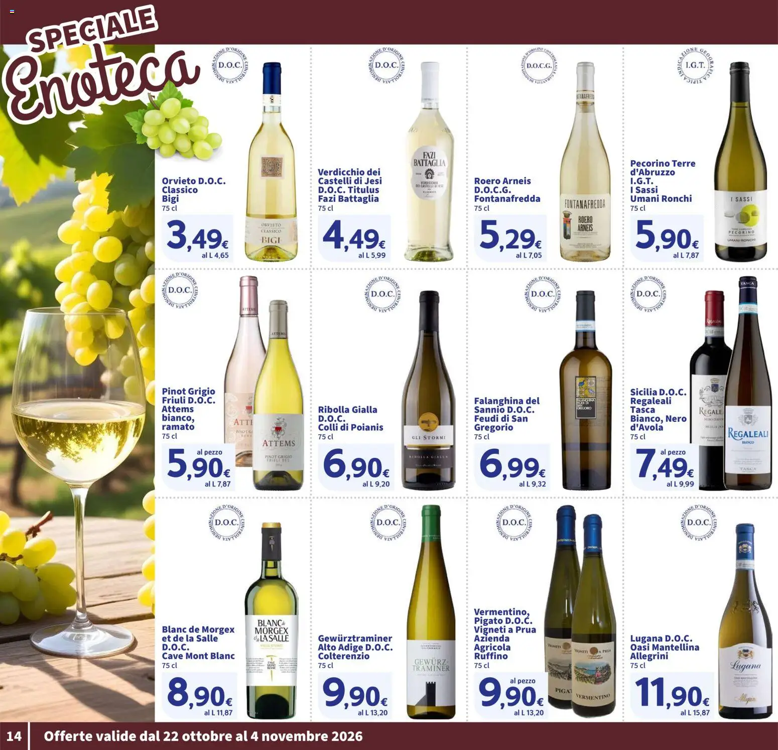 Volantino SIGMA del 22/10/2026 | Pagina: 14 | Prodotti: Enoteca, Pecorino
