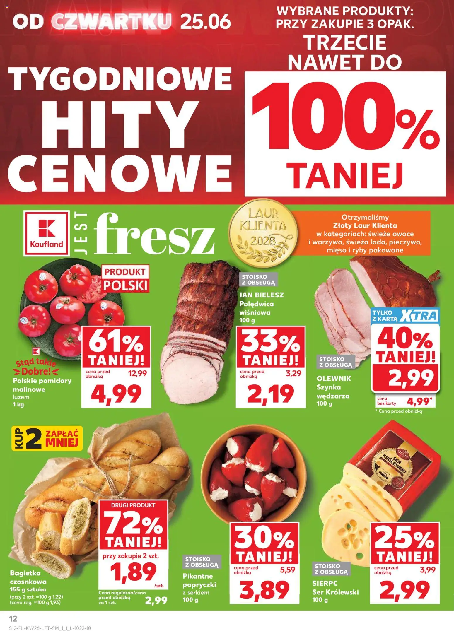 Kaufland Polsko leták od 25.06.2026 | Strana: 12 | Produkty: Ryby, Karty