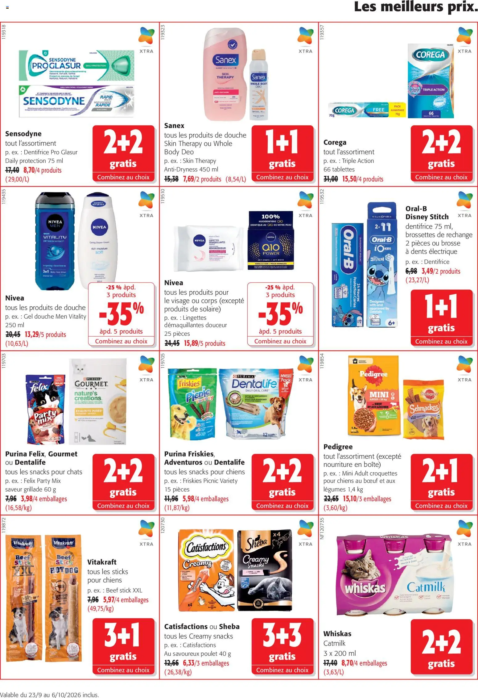 {H1} | Page: 18 | Produits: Croquettes, Body, Dentifrice, Lingettes démaquillantes