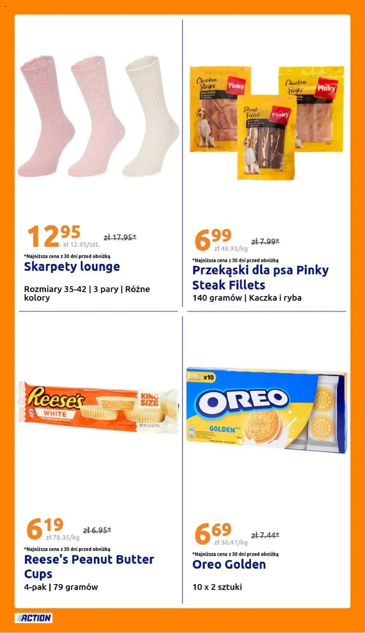 Action gazetka od 21.10.2026 | Strona: 21 | Produkty: Przekąski, Oreo, Reese's, Ryba