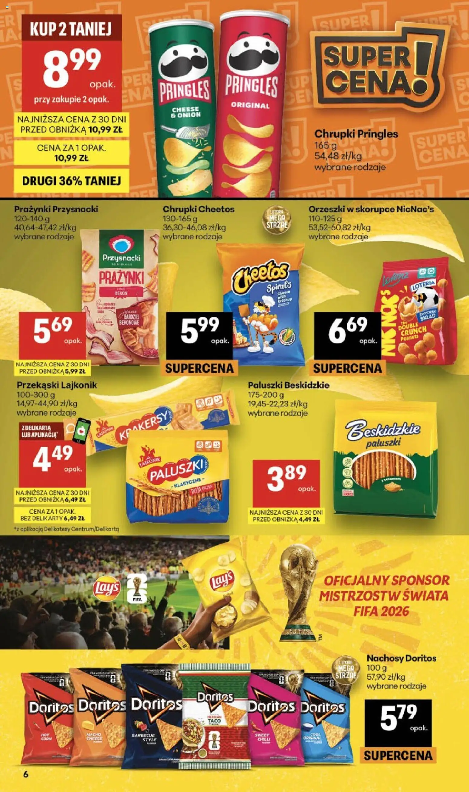 Delikatesy Centrum gazetka od 02.07.2026 | Strona: 6 | Produkty: Ketchup, Paluszki, Krakersy, Pringles